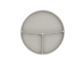 KikkaBoo Talíř dělený s přísavkou Platinum Silicone Sand