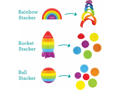 Infantino Súprava skladacích hračiek Imagination Stackers