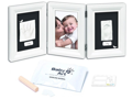 Baby Art Drevený rámček pre odtlačok My Baby Touch Double White & Black