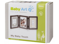 Baby Art Drevený rámček pre odtlačok My Baby Touch Double Brown
