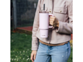 Quokka Nerezový termohrnček so slamkou Stream Light Pink 950 ml