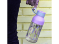 Quokka Plastová fľaša Ice Kids s pútkom Feathers 430 ml