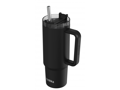 Quokka Nerezový termohrnček so slamkou Vibe Black 880 ml
