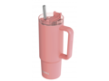Quokka Nerezový termohrnček so slamkou Vibe Coral 880 ml