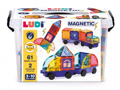 Ludi Magnetická stavebnica s autami 63 ks