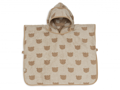 Jollein Osuška pončo froté Jacquard Teddy Bear