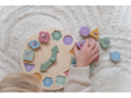 Little Dutch Hodiny s puzzle kockami drevené Farma