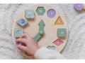 Little Dutch Hodiny s puzzle kockami drevené Farma