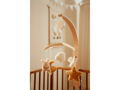 Little Dutch Hudobný kolotoč drevený Newborn Naturals