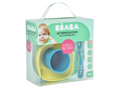 Beaba Jedálenská sada silikónová 4-dielna Blue
