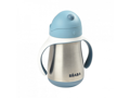 Beaba Hrnček termoizolačný so slamkou nerez 250ml Blue