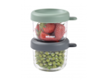 Beaba Tégliky na jedlo sklenené 2x 250 ml Green Grey