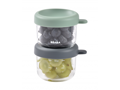 Beaba Tégliky na jedlo sklenené 2x 250 ml Green Grey