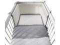 Childhome Mantinel do postieľky 35x170cm Jersey Gold Dots