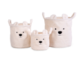 Childhome Kôš na hračky Teddy Off White 40x40x40 cm