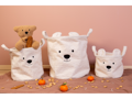 Childhome Kôš na hračky Teddy Off White 40x40x40 cm