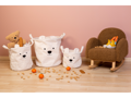 Childhome Kôš na hračky Teddy Off White 40x40x40 cm