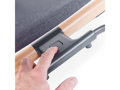 Childhome Lehátko skladacie Evolux Natural Anthracite