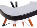 Childhome Pult k stoličke Evola ABS Black + silikónové prestieranie
