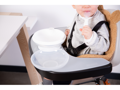 Childhome Pult k stoličke Evola ABS Black + silikónové prestieranie
