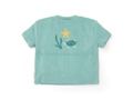 Little Dutch Tričko a kraťasy Seashells / Stripes Surf Blue vel. 86/92