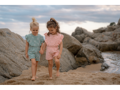 Little Dutch Overal letní Ocean Treasures Surf Blue vel. 86/92