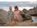Little Dutch Overal letní Ocean Treasures Surf Blue vel. 98/104