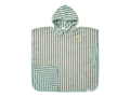 Little Dutch Plážové pončo Seashells / Stripes Surf Blue