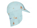 Little Dutch Plážová šiltovka s ochranou krku Ocean Friends veľ. 3