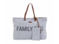 Childhome Cestovná taška Family Bag Canvas Grey