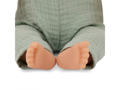 LullaBaby Bábika 35 cm v overale s čelenkou