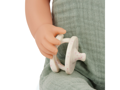 LullaBaby Bábika 35 cm v overale s čelenkou