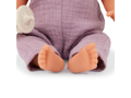 LullaBaby Bábika 35 cm v overale s čelenkou Lila