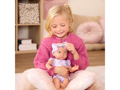 LullaBaby Bábika 35 cm v overale s čelenkou Floral Lila