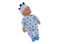 LullaBaby Overal pre bábiky modrý s doplnkami