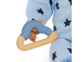 LullaBaby Overal pre bábiky modrý s doplnkami