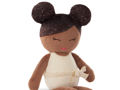 LullaBaby Bábiky plyšové do vane v košíku Pink