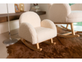 Childhome Kreslo detské hojdacie Teddy Off White