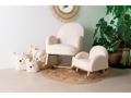 Childhome Kreslo detské hojdacie Teddy Off White