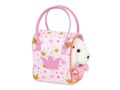 Pucci Pups Psík biely v taške Pink Crown Glam Bag
