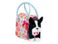 Pucci Pups Psík čierny v taške Flower Print Glam Bag
