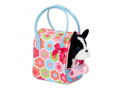 Pucci Pups Psík čierny v taške Flower Print Glam Bag