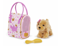 Pucci Pups Psík hnedý v taške Pink Crown Glam Bag