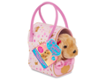 Pucci Pups Psík hnedý v taške Pink Crown Glam Bag
