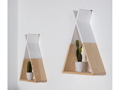 Childhome Polica na stenu Tipi Natural White