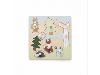 Kids Concept Puzzle drevené s úchytkami Edvin