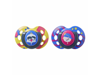 Tommee Tippee Šidítko C2N silikon Fun 2ks 6-18m