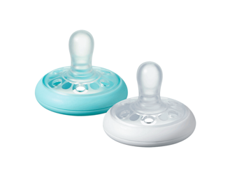 Tommee Tippee Cumlík C2N silikon Natural 2ks 6-18m