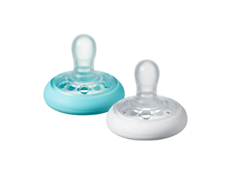 Tommee Tippee Cumlík C2N silikon Natural 2ks 0-6m