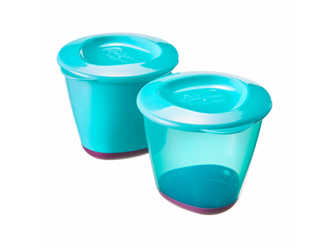 Tommee Tippee Nádobky na jedlo s mäkkým dnom Explora 2 ks